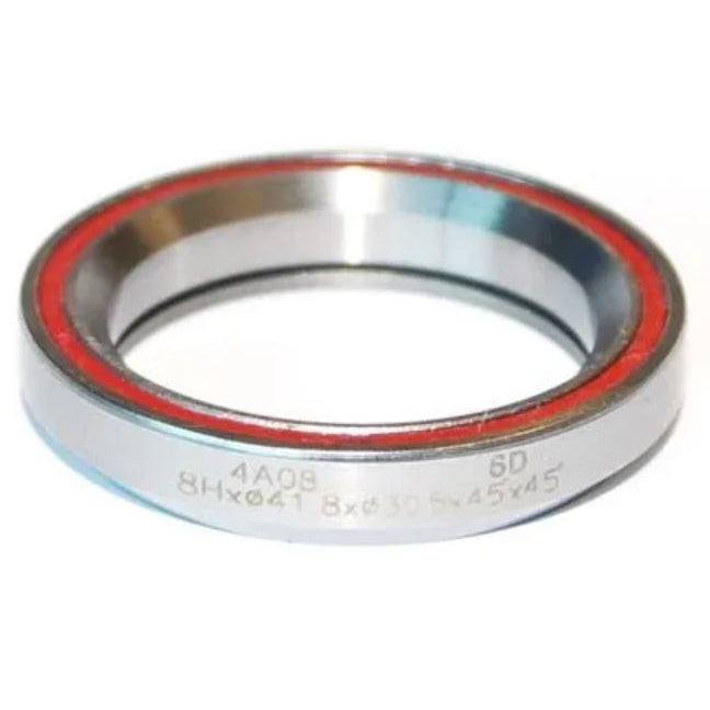 SEALED BEARING 1.1/8 I.D. 30.15 x 41.8 x 6.5mm, 45deg x 45deg, Coloured Dust Seal. RED