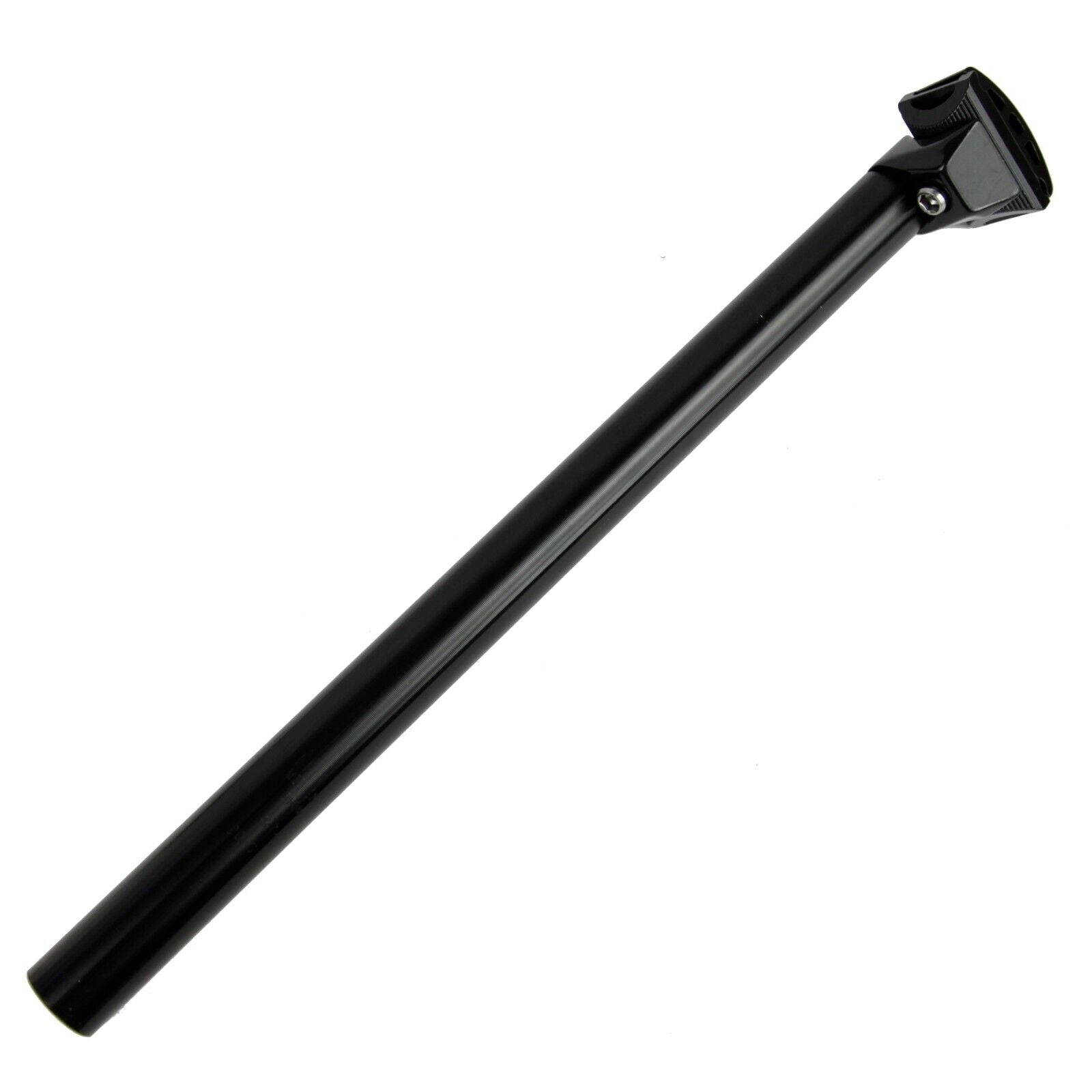 SEAT POST 27.2 x 400mm, Micro-Adjust, Alloy, BLACK finish, nut & bolt fixation integrated into the seatpost