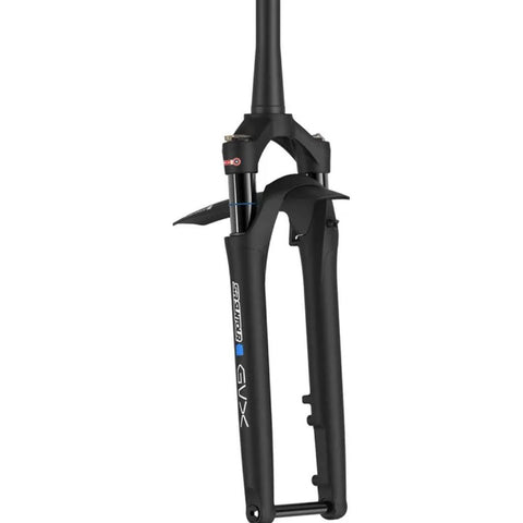 SR Suntour Gravel FORK SF21-GVX32-S 700C, 50mm travel ,12x100mm axle, air spring, Rebound& remote lock out damper, alloy crown/steerer, flat mount , matt black 1.5" to 1-1/8" tapered stem 300mm