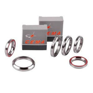 Sealed Bearing, Headset 1.1/8 I.D. 30.1 x 41.0 x 6.5mm High, 36 deg x 45 deg, Chrome Steel, Quality Cema Bearing