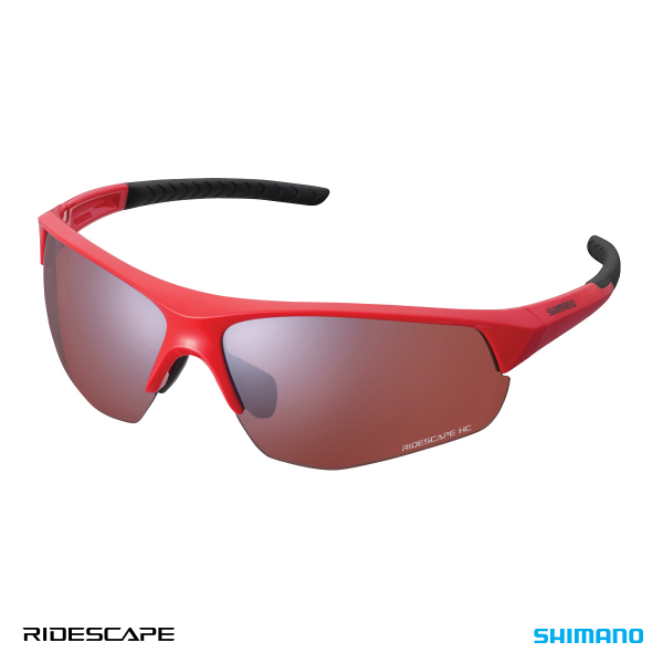 Shimano Eyewear - CE - Twinspark, Red, Ridescape High Contrast Lenses