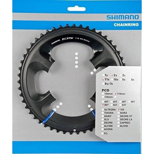 Shimano FC-5800 CHAINRING 50T-MAfor 50-34T BLACK