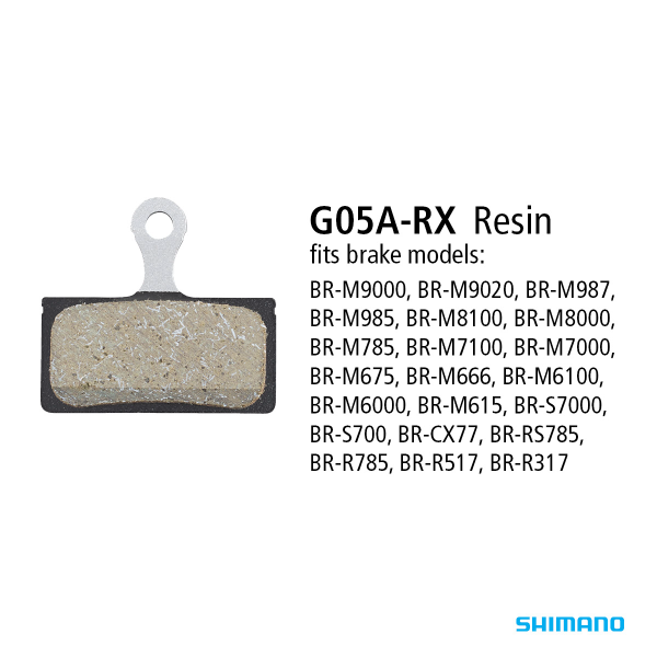 Shimano G05A RX Resin Pad W/O FINS single - no packaging