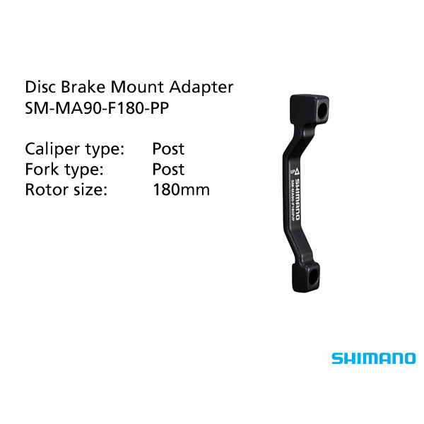 Shimano SM-MA90-F180-PP ADAPTER 180mm CALIPER: POST