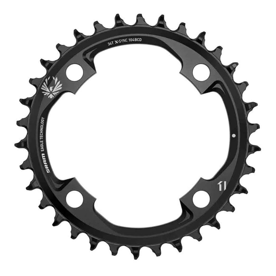 Sram CHAIN RING X-SYNC 2 36T 104 BCD ALUM 12 SPEED BLACK