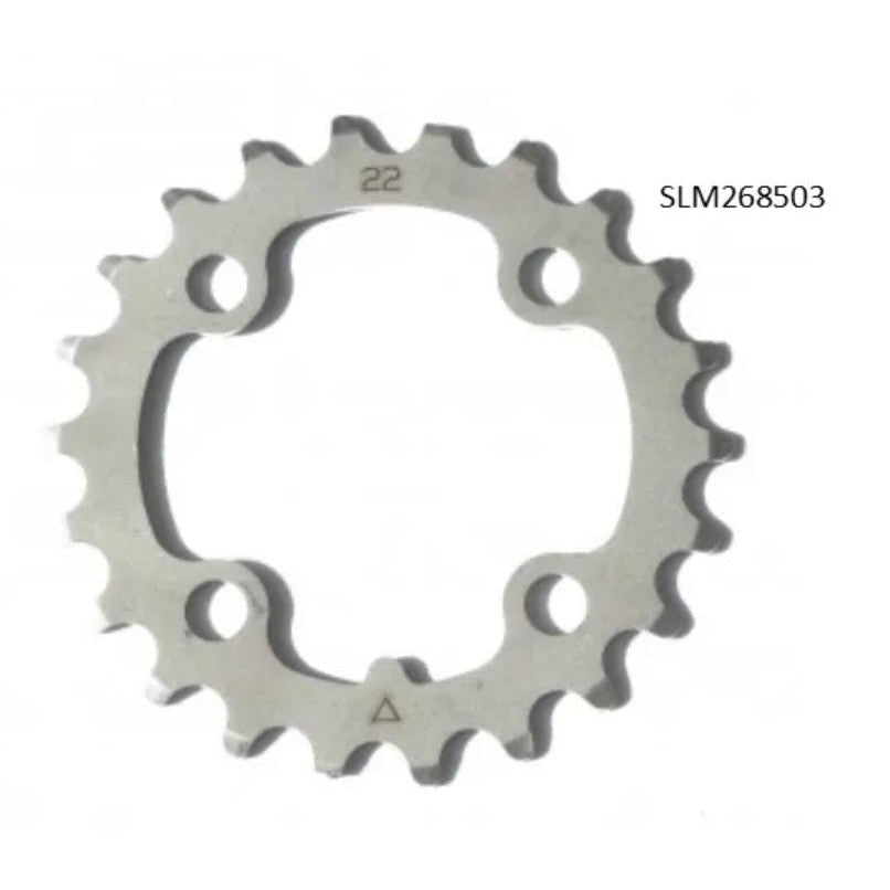 Stronglight CHAINRING - MTB "STRONGLIGHT", 24T, S/Steel Silver INOX - 64mm BCD, 4 Hole for 9 Spd