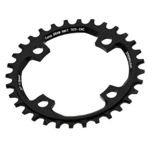 Stronglight CHAINRING - MTB "STRONGLIGHT", 32T, 7075 CNC Black SRAM - 104mm BCD, 4 Hole for 11 Spd (Compatible with Chainring Bolt SL350134)