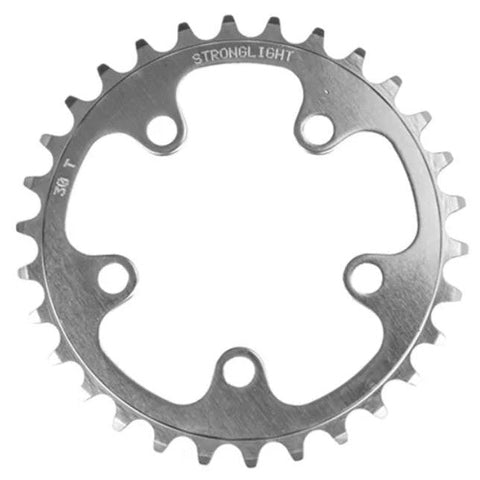 Stronglight CHAINRING ROAD, STANDARD TYPE S - 5083, SILVER, 9/10 speed, 74 BCD, Inner, 30T, 5 arms, A Stronglight ,