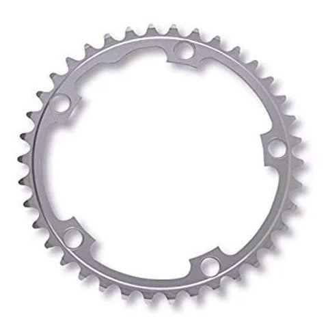 Stronglight CHAINRING - ROAD "STRONGLIGHT", 39T, 7075 Silver - 130mm BCD, 5 Hole for 9/10 Spd