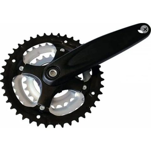 Stronglight CHAINWHEEL SET - Argos, 170mm, 43 x 34 x 24T, Black with Silver inner and middle chain rings.127950