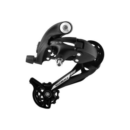 Sunrace REAR DERAILLEUR - 7/8 Speed, Long Cage for 11-34T Cassette, without Bracket, for MTB, Mega Pulley, BLACK