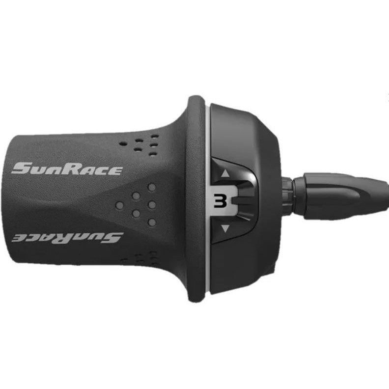 Sunrace Twist shift, ,left side, 3 speed, w/inner wire L: 1700m, gray Sunrace