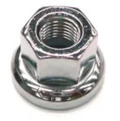 TRACK NUT - 9mm, Integrated Washer C.P, ea.