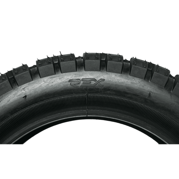 Tyre 13 x 4.00-8 Foam Filled Black. Tread IA-1513-01. **SOLID**