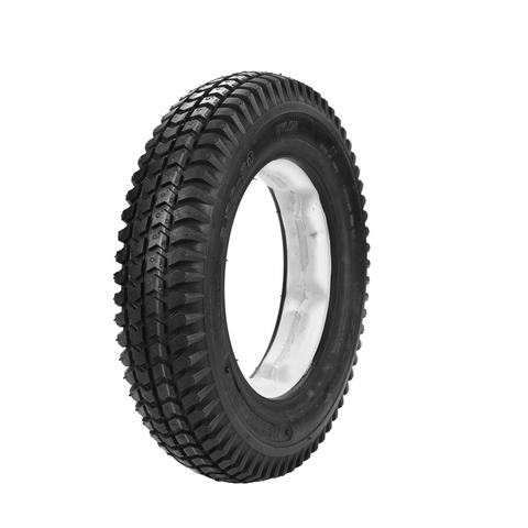 Tyre 3.00-8 Black Solid Foam Filled. CST. C248- Castellated