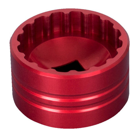 Unior - Bottom Bracket Socket, 16 Notch, Anodized Red 627623