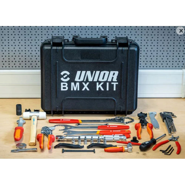 Unior Hardcase tool set inc 43 tools 629345 - for BMX Race team or enthusiast - Professional Bicycle tools,
