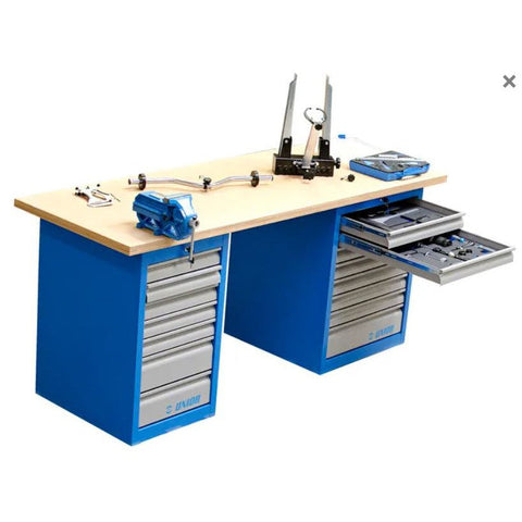 Unior Professional Master Workbench 628622 inc/ two tool chest, fifteen drawers , seven drawers full of tools, in high foam trays. 215pces