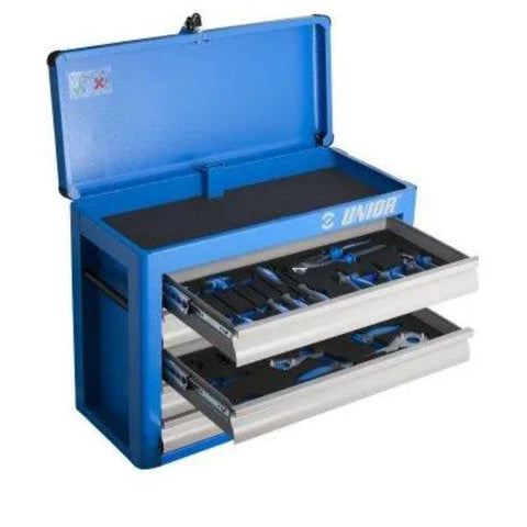 Unior Set of Tools 68pcs "Shop in a Box Set" - 5 Trays in High End Tool Chest - 624096 Professional Bicycle tools,