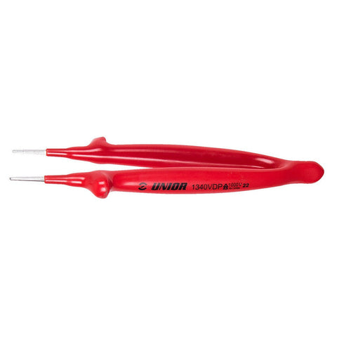 Unior Straight Tweezers, double layered - double coloured insulation enable additional safety, 616847