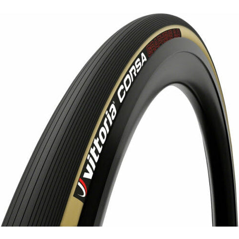 Vittoria Corsa Graphene 2.0 Folding Road Tyre 700 x 25 Gumwall
