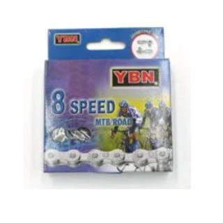 YBN CHAIN - 8 Speed - YBN S8 - 116L - DARK GREY/BROWN - w/Connect Link